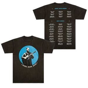Zach Bryan Burn Burn Burn Tour Tee New Official Merch Various Sizes New w/o Tag